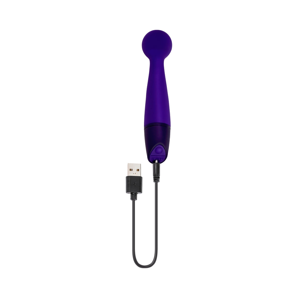 Selopa Gumball Rechargeable Slim Wand Silicone Purple