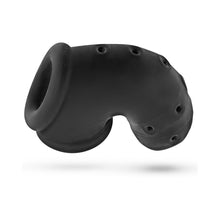 OxBalls Airlock Air-Lite Vented Chastity Black Ice