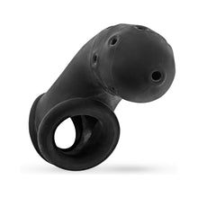 OxBalls Airlock Air-Lite Vented Chastity Black Ice