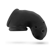 OxBalls Airlock Air-Lite Vented Chastity Black Ice