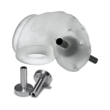 OxBalls Airlock Electro Air-Lite Vented Chastity Clear Ice