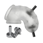 OxBalls Airlock Electro Air-Lite Vented Chastity Clear Ice