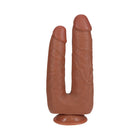 RealRock Double Trouble 7 in. / 8 in. Dildo Tan