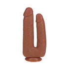 RealRock Double Trouble 7 in. / 8 in. Dildo Tan