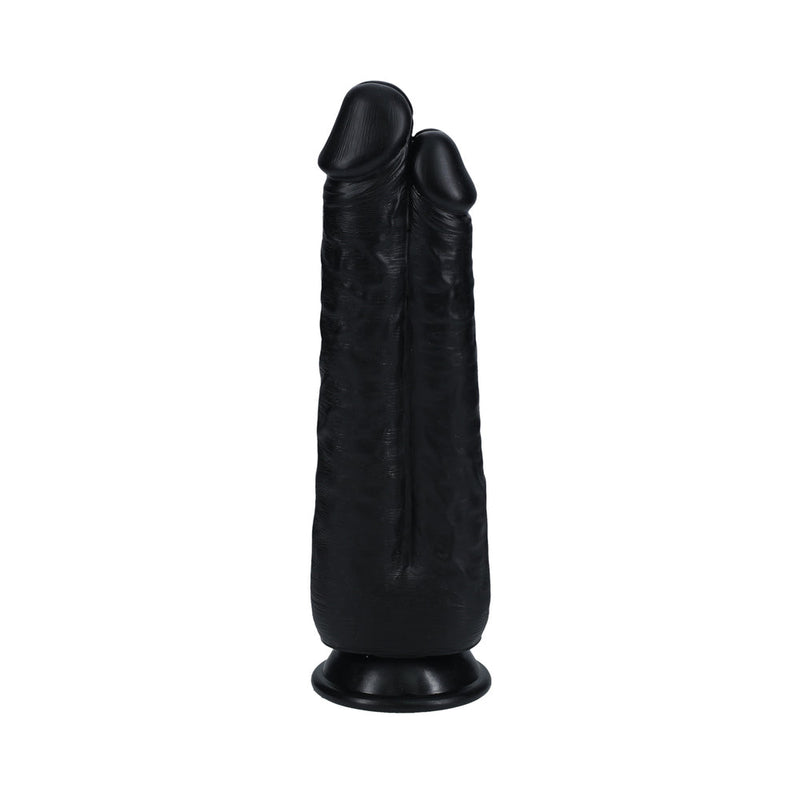RealRock Two in One 9 in. / 10 in. Dildo Black
