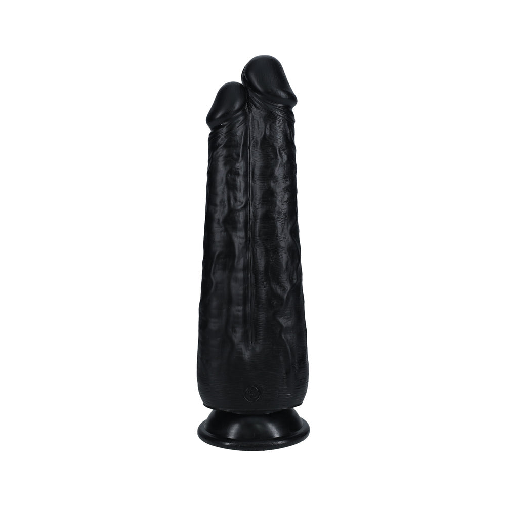 RealRock Two in One 9 in. / 10 in. Dildo Black