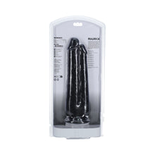 RealRock Two in One 9 in. / 10 in. Dildo Black