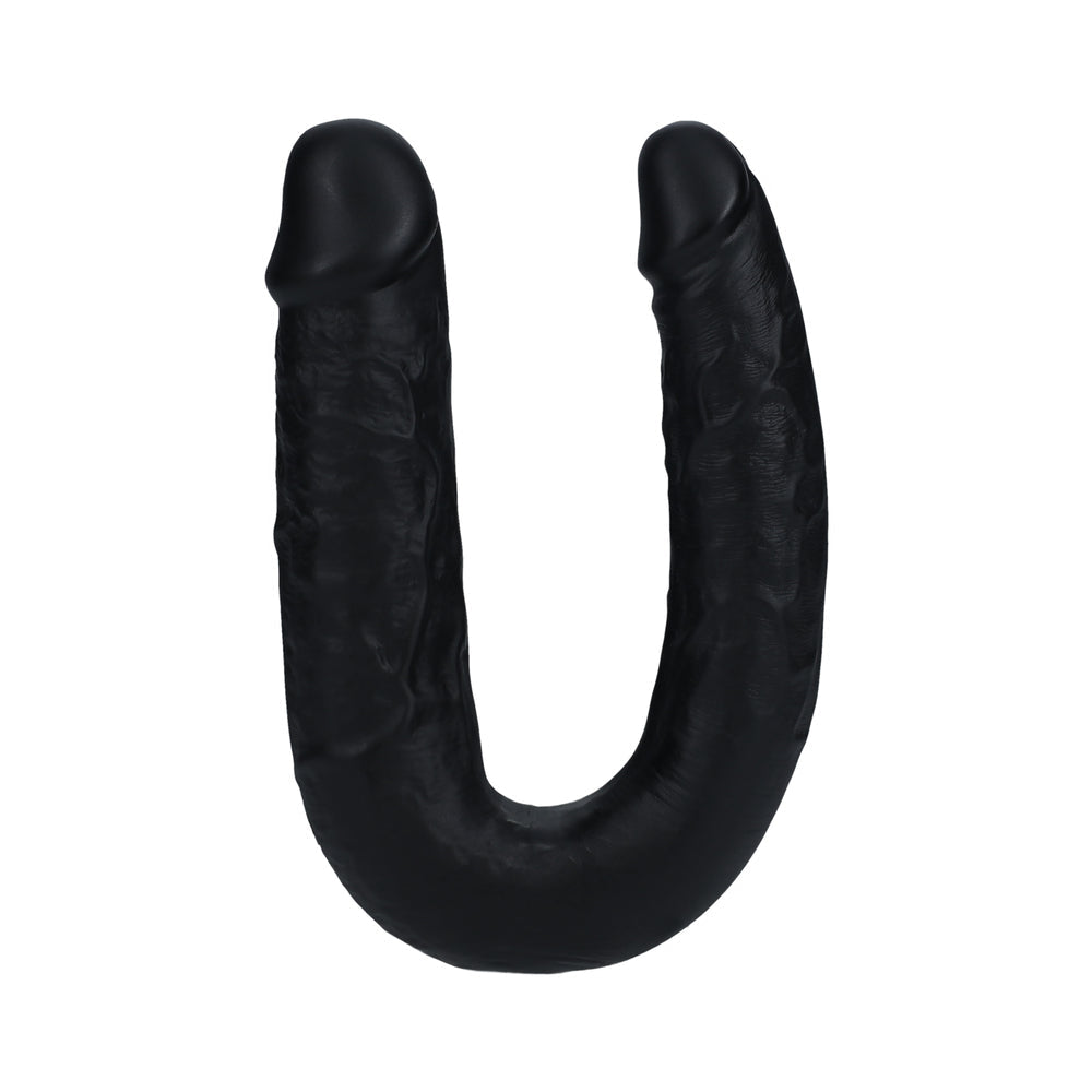RealRock 7 in. U-Shaped Double Dildo Black