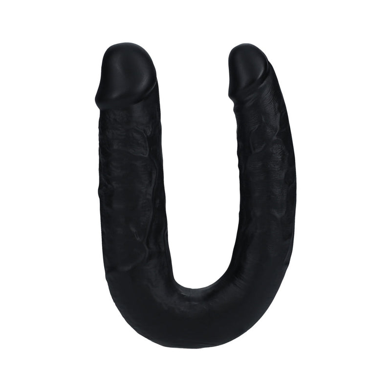 RealRock 7 in. U-Shaped Double Dildo Black