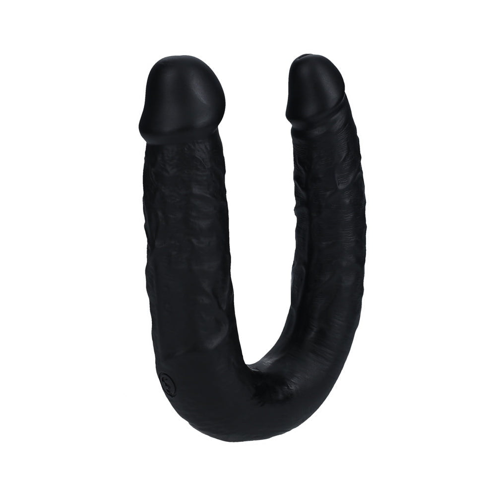 RealRock 7 in. U-Shaped Double Dildo Black