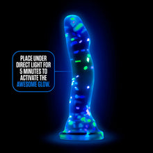 Neo Elite Hanky Panky 7.5 in. Glow-in-the-Dark Silicone Confetti Dildo
