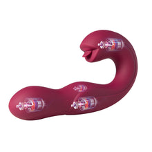 Honey Play Box Joi Pro Rotating Head G-Spot Vibrator and Clit Licker Remote Controlled Maroon