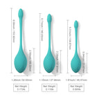 Honey Play Box Bluebell Floral Weighted Kegel Ball 3-Piece Set