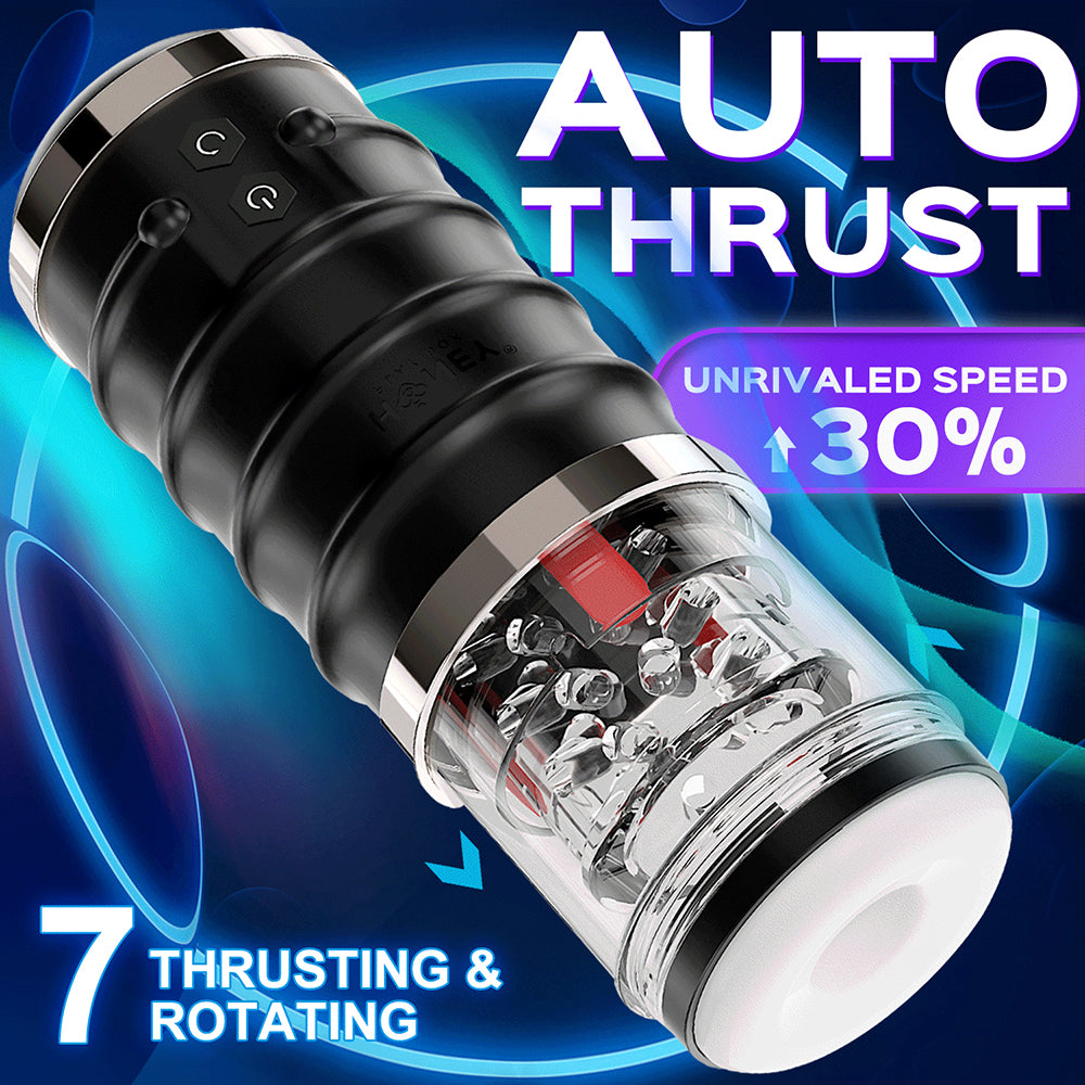 Honey Play Box Warrior Auto Thrusting Masturbator Black
