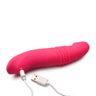 Gossip Blasters 7X Thrusting Silicone Vibrator Magenta