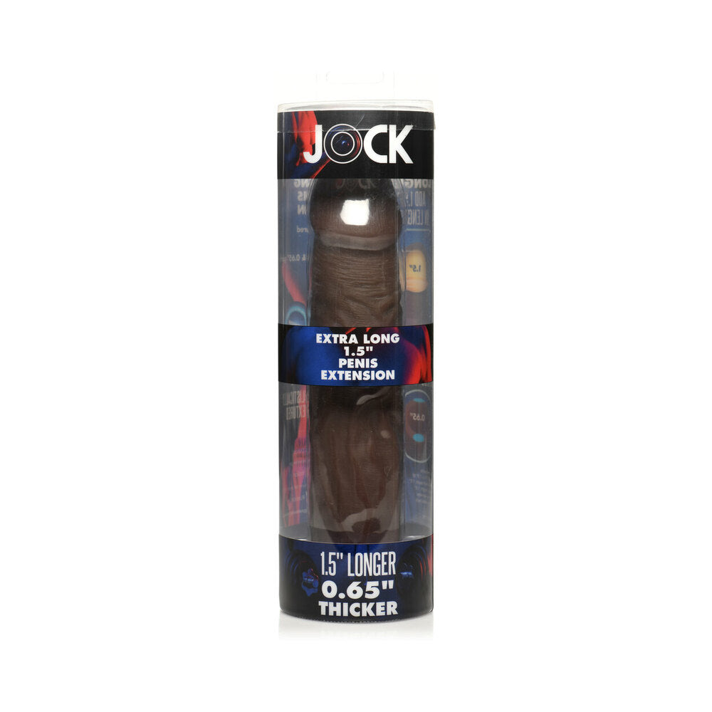 Jock Extra Long Penis Extension Sleeve 1.5 in. Dark