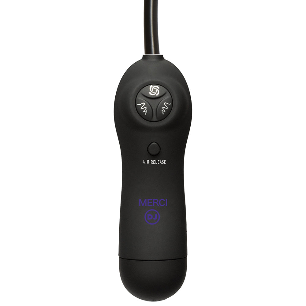 Merci Swell Auto Vibrating Nipple Sucker Cups Black