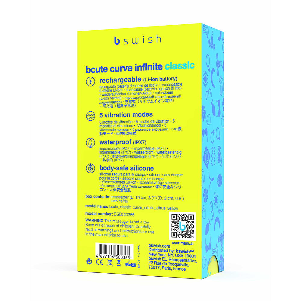 B Swish Bcute Classic Curve Infinite Citrus Yellow