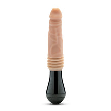 Dr. Skin Silicone Dr. Knight 10.5 in. Thrusting, Gyrating & Vibrating Dildo with Handle Beige