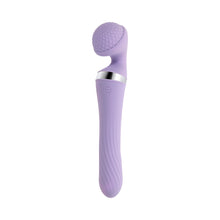 Playboy Vibrato Rechargeable Silicone Dual Ended Wand Vibrator Opal