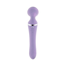Playboy Vibrato Rechargeable Silicone Dual Ended Wand Vibrator Opal