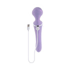 Playboy Vibrato Rechargeable Silicone Dual Ended Wand Vibrator Opal