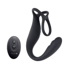 Gender X The Wrangler Rechargeable Silicone Vibrating C-ring with Remote Black