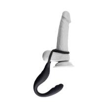 Gender X The Wrangler Rechargeable Silicone Vibrating C-ring with Remote Black