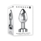 Gender X Rockin'' Metal Plug XL Rechargeable Vibrating Anal Plug Aluminum Silver