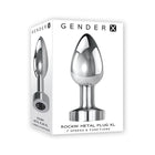 Gender X Rockin'' Metal Plug XL Rechargeable Vibrating Anal Plug Aluminum Silver
