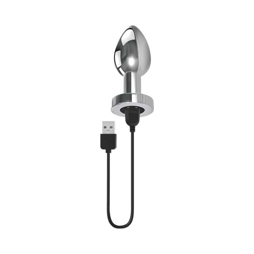Gender X Rockin'' Metal Plug XL Rechargeable Vibrating Anal Plug Aluminum Silver