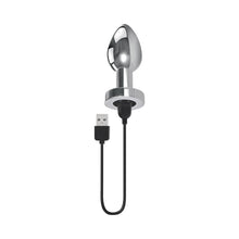 Gender X Rockin'' Metal Plug XL Rechargeable Vibrating Anal Plug Aluminum Silver