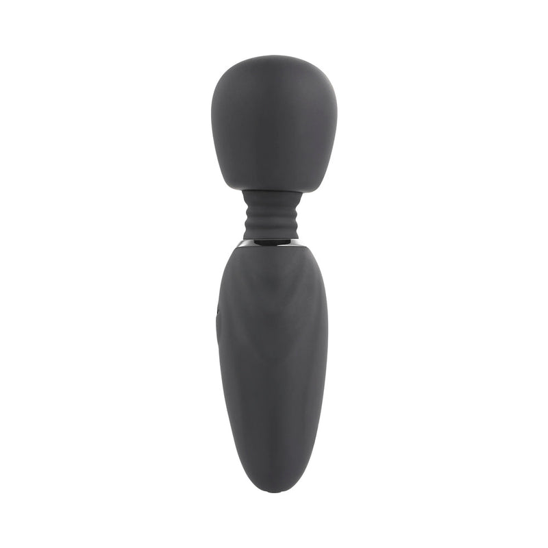 Selopa Buzz One Out Rechargeable Silicone Mini Wand Vibrator Black