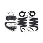 Lux Fetish Bondage Bed Strap and Flogger 4-Piece Kit