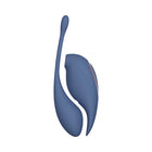 Twitch 2 Rechargeable Suction and Flapping Vibrator with Remote Control Vibrating Egg Blue/Grey