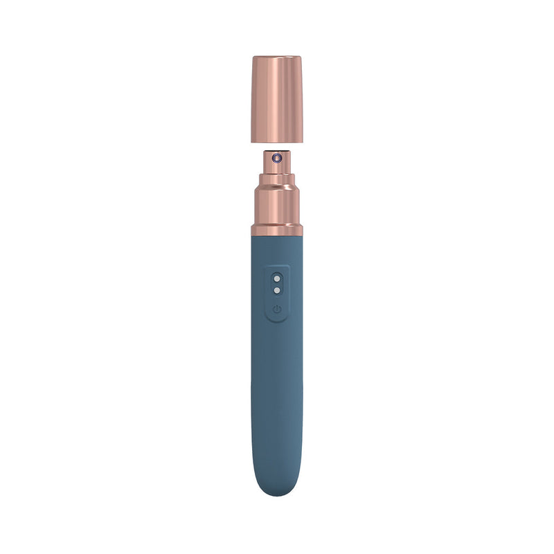LoveLine The Traveler 10 Speed Travel Vibe Silicone Rechargeable Waterproof Blue/Grey