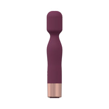 LoveLine Glamour 10 Speed Mini-Wand Silicone Rechargeable Waterproof Burgundy