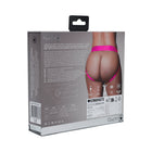 Ouch! Vibrating Strap-on Panty Harness with Open Pink Black XL/XXL