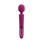 VIVE KIKU Rechargeable Double Ended Wand with Innovative G-Spot Flapping Stimulator Pink