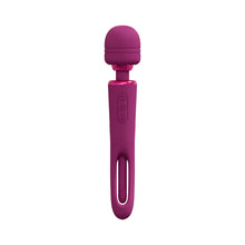 VIVE KIKU Rechargeable Double Ended Wand with Innovative G-Spot Flapping Stimulator Pink