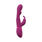 VIVE MIKA Rechargeable Triple Motor Vibrating Rabbit with G-Spot Flapping Stimulator Pink