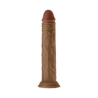 Shaft Model J: 9.5 in. Dual Density Silicone Dildo Oak
