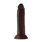 Shaft Model J: 5.5 in. Dual Density Silicone Dildo Mahogany