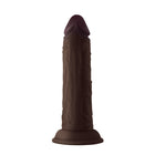 Shaft Model J: 5.5 in. Dual Density Silicone Dildo Mahogany