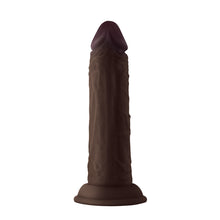 Shaft Model J: 5.5 in. Dual Density Silicone Dildo Mahogany