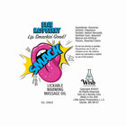 Smack Lickable Massage Oil Blue Raspberry 2 oz.
