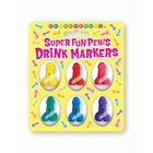 Super Fun Penis Drink Markers 6-Piece Set