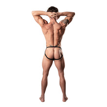 Male Power Show Stopper Jock Silver Mesh Dot L/XL