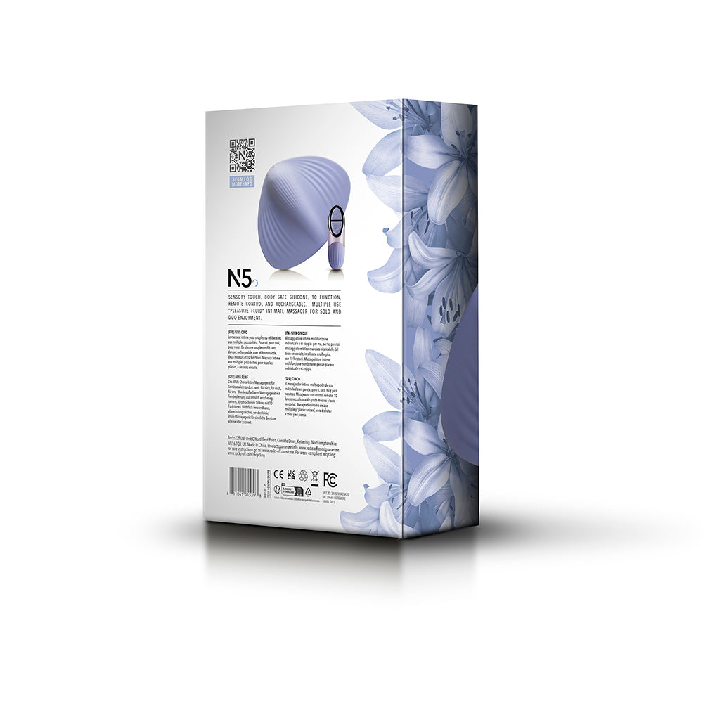 NIYA 5 For You, For Me, For Us Massager with Remote Cornflower Rebranded Packaging