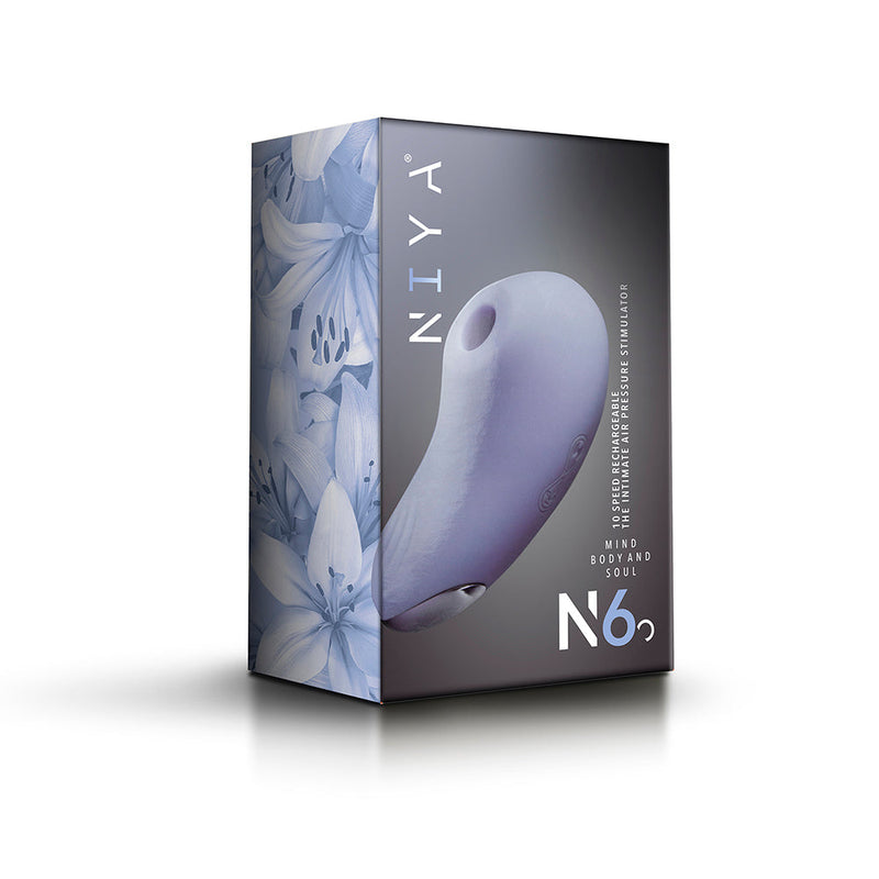 NIYA 6 Intimate Air Pressure Stimulator Cornflower Rebranded Packaging